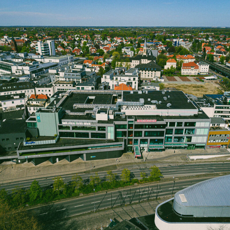 Bild vom CORE in Oldenburg – mit Coworking-Space, Markthalle, Gastronomie und Event-Orten